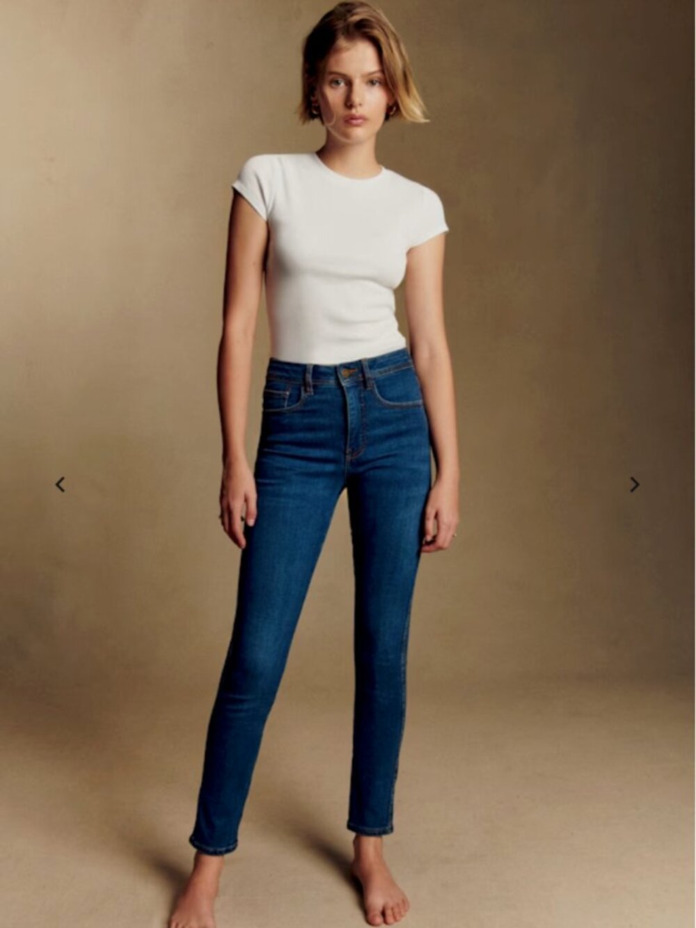 Sezane Slim Parfait Denim Blue - Size 12